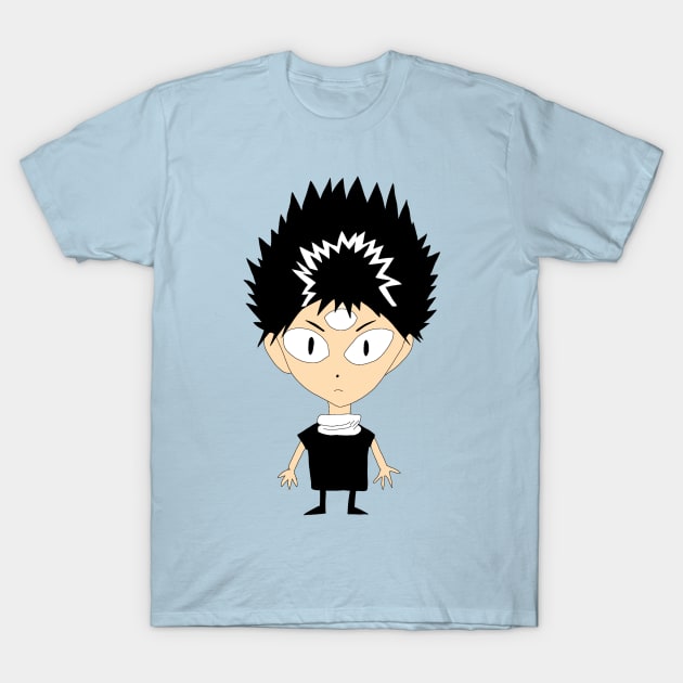 Newspaper Hiei T-Shirt by emilyanime1351